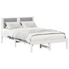 vidaXL Bed Frame with Upholstered Headboard Light Grey 120 x 200 cm