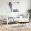 vidaXL Day Bed without Mattress White 90x200 cm Solid Wood Pine