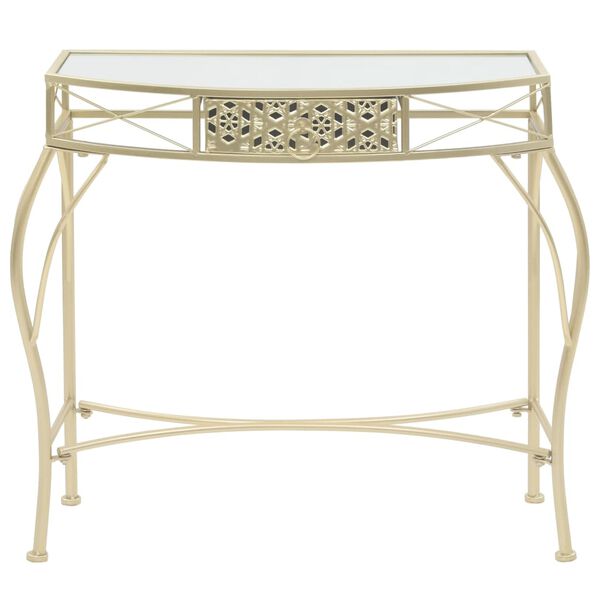 vidaXL Side Table French Style Metal 82x39x76 cm Gold