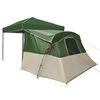 vidaXL Camping Tent Set Folding 2 pcs Green Taffeta and Fabric