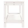 vidaXL Garden Bench White 82.5x35x45 cm Solid Wood Pine