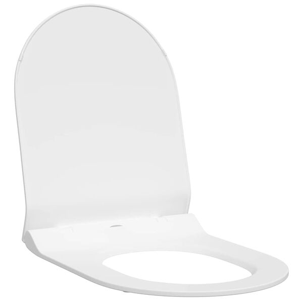vidaXL Toilet Seat Adjustable White 48.5 x 36 x 5 cm Polypropylene