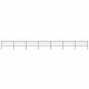 vidaXL Garden Fence with Spear Top Steel 1248x150 cm Black