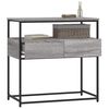 vidaXL Console Table Grey Sonoma 75x40x75 cm Engineered Wood