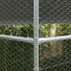 vidaXL Chicken Cage Silver 400 x 200 x 198.5 cm Galvanised Steel
