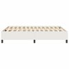 vidaXL Platform Bed Frame Cream 140 x 190 cm Fabric