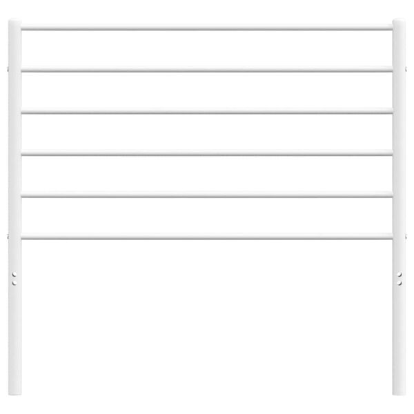 vidaXL Metal Headboard White 100 cm