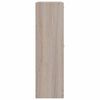 vidaXL Oak Look Wooden Shoe Cabinet with 2 Compartments