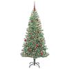 vidaXL Artificial Christmas Tree Snow Flocked with LED Light 180 cm