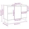 vidaXL Bathroom Cabinet Sonoma Oak 80x33x60 cm Engineered Wood