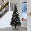 vidaXL Christmas Tree with 300 LEDs with Stand Black 240 cm PVC