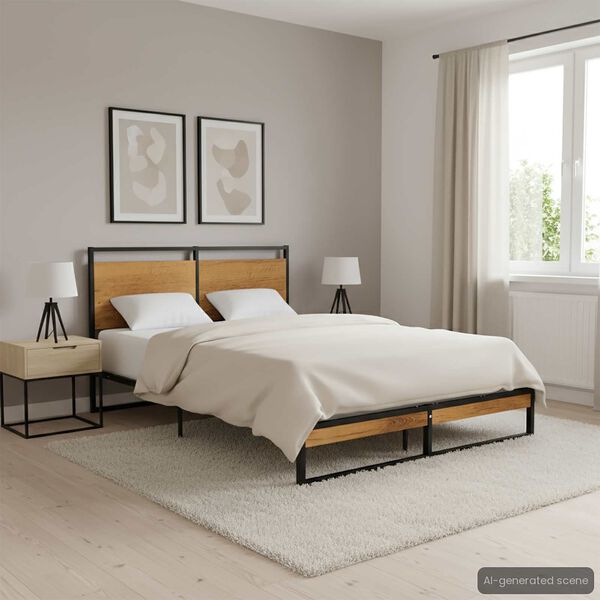 vidaXL Bed Frame without Mattress Metal 120x200 cm