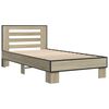 vidaXL Bed Frame without Mattress Sonoma Oak 75x190 cm Small Single