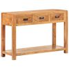 vidaXL Console Table 110x40x76 cm Solid Acacia Wood Honey Finish