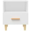 vidaXL Bedside Cabinet White 40x35x47 cm