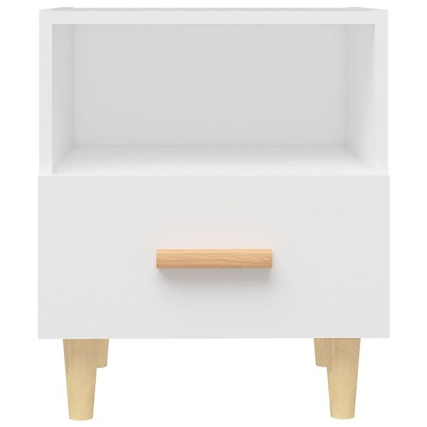vidaXL Bedside Cabinet White 40x35x47 cm