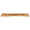 vidaXL Desk Top with Curve 120x50x2.5 cm Solid Wood Rough Mango
