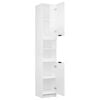vidaXL Bathroom Cabinet High Gloss White 32x34x188.5cm Engineered Wood