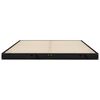 vidaXL Bed Frame without Mattress Black 135x190 cm Double Solid Wood Pine