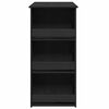 vidaXL Bar Table with Storage Rack Black Oak 102x50x103.5 cm