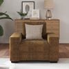 vidaXL Sofa Chair with Cushion Brown [Faux leather and Wood]