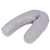 vidaXL J-Shaped Pregnancy Pillow Cover 54x43 cm