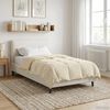 vidaXL Winter Duvet Quilted Cream 135 x 200 cm Microfiber