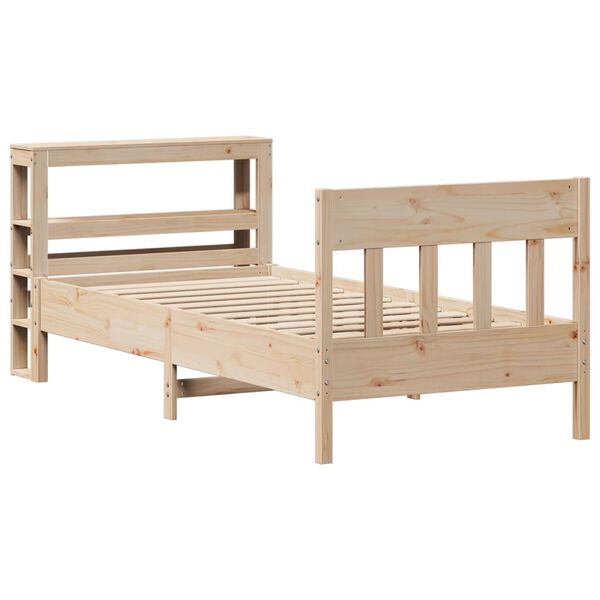 vidaXL Bed Frame without Mattress 90x190 cm Single Solid Wood Pine