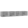 vidaXL Wall Cabinets 2 pcs Grey Sonoma 99x18x16.5 cm Engineered Wood