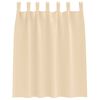 vidaXL Blackout Curtains with Rings 2 pcs Cream 140 x 140 cm Polyester