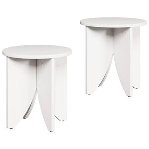vidaXL Coffee Table 2 pcs White
