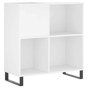 vidaXL Record Cabinet White 84,5x38x89 cm Engineered Wood