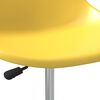 vidaXL Swivel Dining Chairs 4 pcs Yellow PP