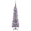 vidaXL Artificial Christmas Tree with 150 LEDs with Stand White 120 cm