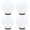 vidaXL Bowl Lamp | Set of 4 | White | PMMA (polymethyl methacrylate)