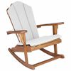 vidaXL Garden Adirondack Rocking Chair Natural 100% Polyester
