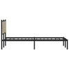 vidaXL Metal Bed Frame without Mattress Sonoma Oak 140x190 cm