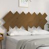 vidaXL Bed Headboard Honey Brown 151.5x3x81 cm Solid Wood Pine