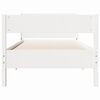 vidaXL Bed Frame without Mattress White 90x190 cm Single Solid Wood Pine