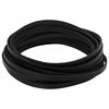 vidaXL Leather Strap Black 500 x 0.8 cm Leather