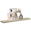 vidaXL Floating Wall Shelf Oak 120x23.5x3.8 cm MDF