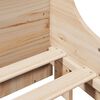 vidaXL Bookcase Bed without Mattress 150x200 cm King Size Solid Wood