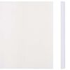 vidaXL Garden Privacy Screens 4 pcs PVC 35x0.19 m White