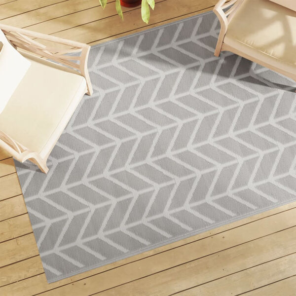 vidaXL Outdoor Carpet ARAKIL Grey 140x200 cm PP