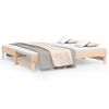 vidaXL Pull-out Day Bed without Mattress 2x(75x190) cm Solid Wood Pine
