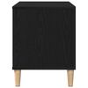 vidaXL Record Cabinet Black Oak 100 x 38 x 48 cm Engineered Wood