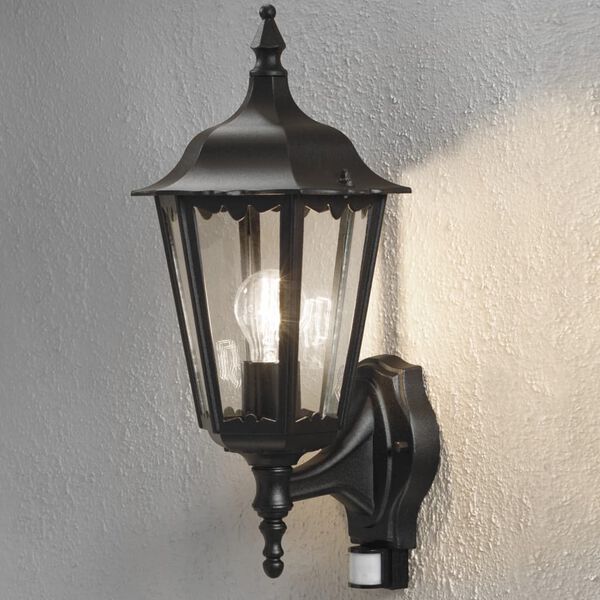 KONSTSMIDE Sensor Wall Light Firenze Up Matte Black
