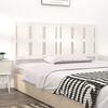 vidaXL Bed Headboard White 155.5x4x100 cm Solid Wood Pine