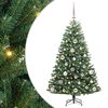 vidaXL Artificial Hinged Christmas Tree Green 120 cm PVC and Metal
