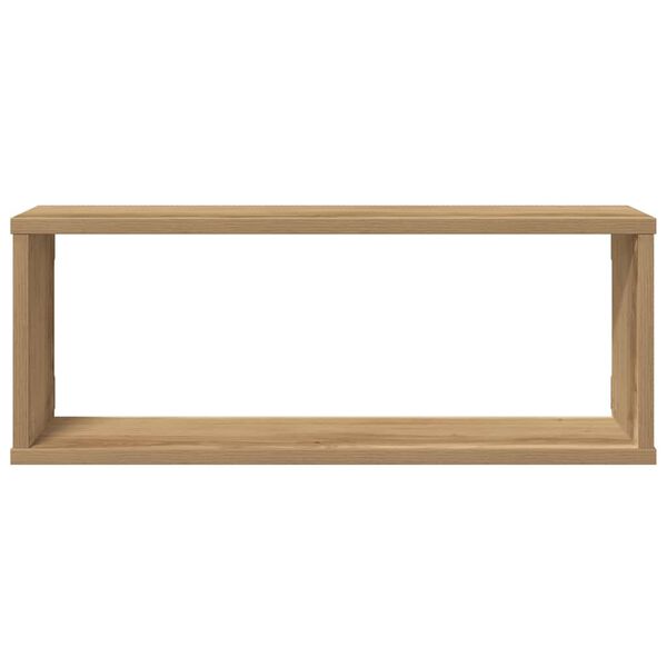 vidaXL Wall Cube Shelves 4 pcs Artisan Oak 60x15x23 cm Engineered Wood
